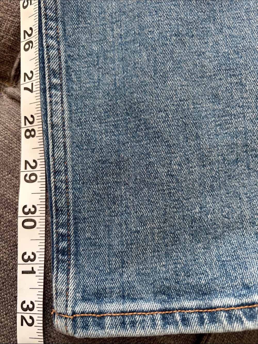 Abercrombie & Fitch the slim straight ultra high rise Jeans 31/12L curve love - Picture 8 of 16